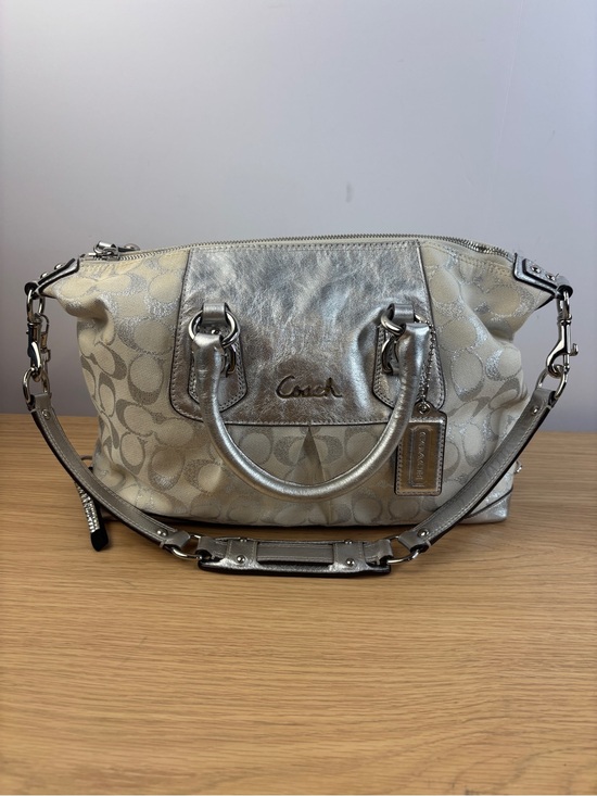 Coach | Bags | Vintage Y2k Coach Ashley Signature Silver Satchel